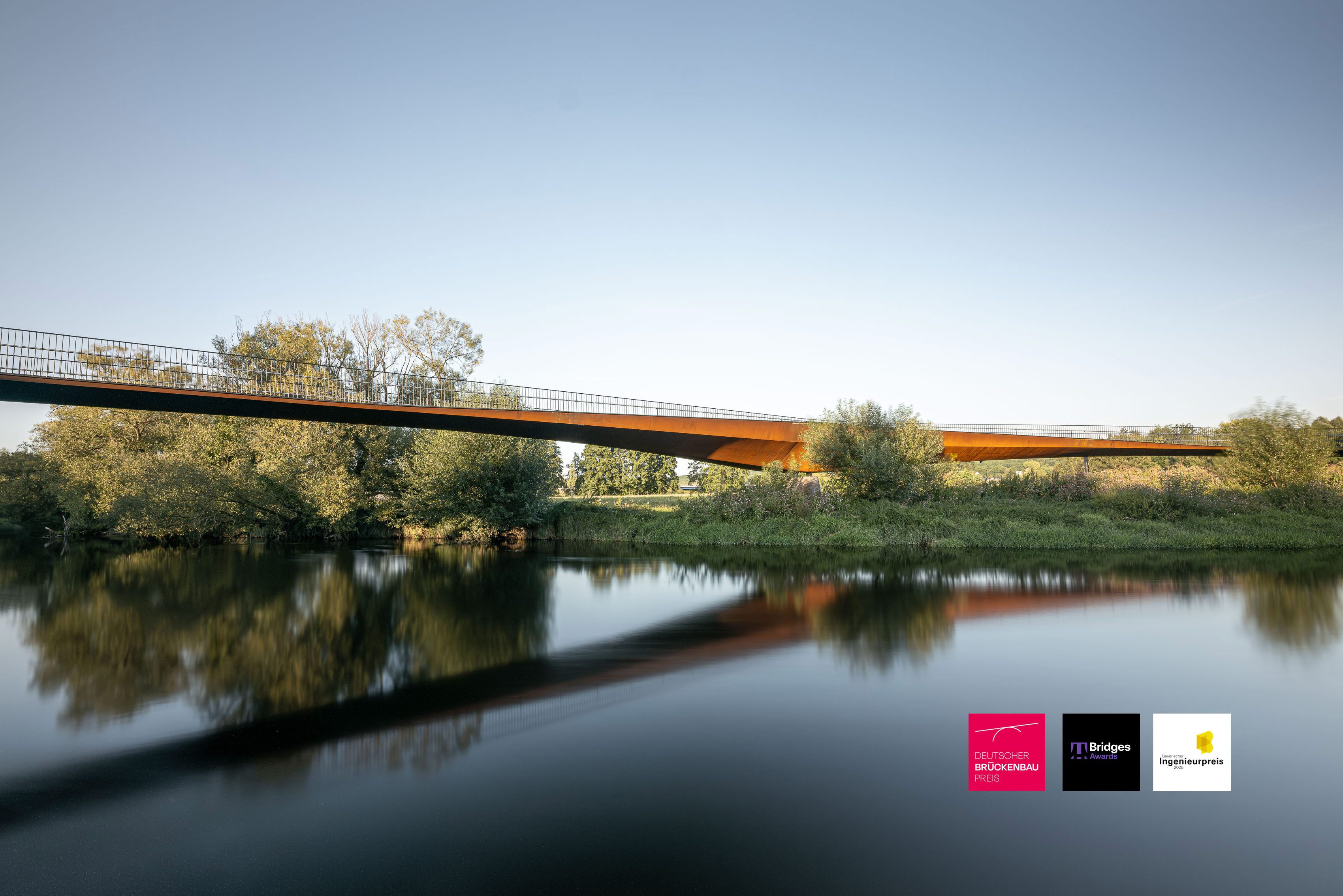 Regenbrücke Roding, Ingenieurbau fotografiert von Aron Jungermann für MLP und DKFS Architects